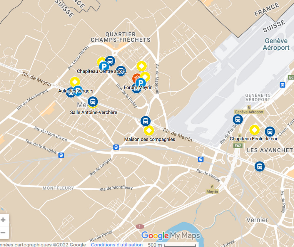 Carte des lieux